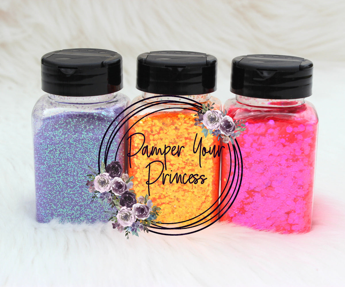 Glitter Shaker Bottles, 2 oz 4 oz 8 oz